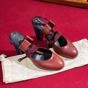 Dries ballerina heel Red and Blue
